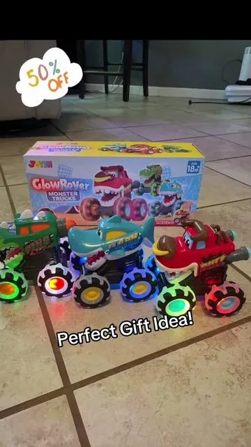 These light up #monstertruck #toys make a perfect gift!! @Joyfy-US #toddlertoys #giftforkids #tiktokshoptoys #tiktokshopmemorialday #tiktokshopsummersale #tiktokshopsummerturnup 