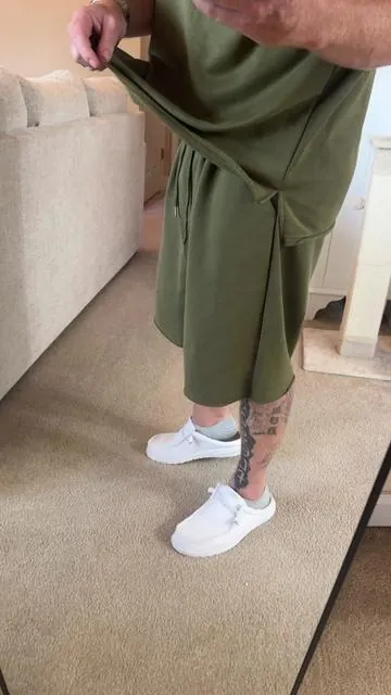#coofandy #OversizePit #TopAndBottomSet #ShirtAndShorts 