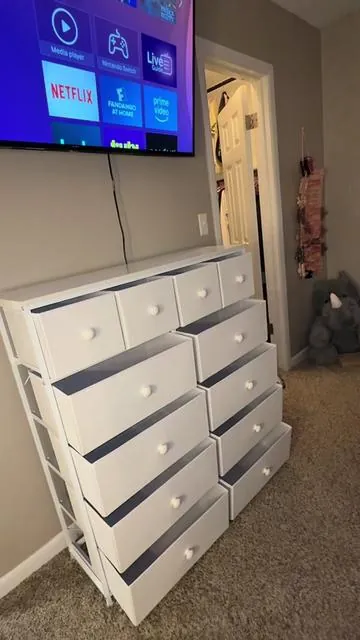 So perfect!! 💗 Collapsible dresssr drawers is a must for easy organizing #foldabledrawer #dressermakeover #raybeefurniture #homedecor #dresserorganization #tiktokshopfinds #babyorganization #CapCut 