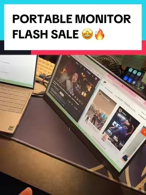 A monitor this good for $60 is insane!! #portablemonitor #monitor #dualmonitor #gamingmonitor #productivity 