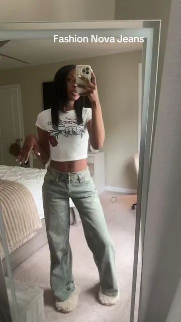 Fashion Nova Jeans are always  🔥 #fashionnova #jeans #lowrisejeans #baggyjeans #tiktoksummersale #ttslevelup  