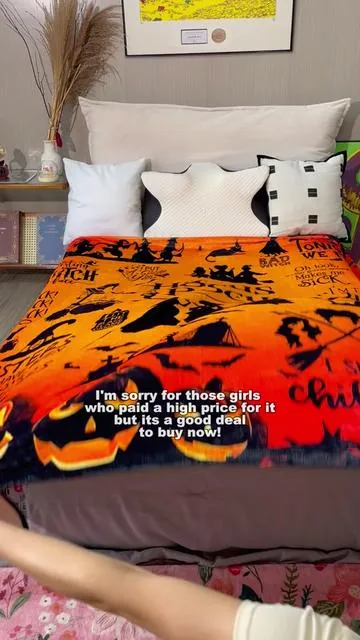 I can't wait to grab my new blanket and start watching films!👻🎃🎃🎃#fleece #fall #halloween #binx #witch #witchtok #hocuspocus #halloween #halloweendecor #fyp #softblanket #heat #TikTokShopRestock#horror#ghostface#horrorfilms#horrormovie#scarytiktok#tiktokmademebuyit#horrormovieblanket#horrorfanatic#tiktokshopsummersale#loveit#halloweenblanket#tts#spotlightfindshocuspocus #halloween #halloweendecor  #pumpkinseason #pumpkins #tiktokshop #tiktokmademebuyit#TikTokShopMemorialDay#fathersdaygiftideas #fathersday #blanket #blanket #TikTokShopRestock