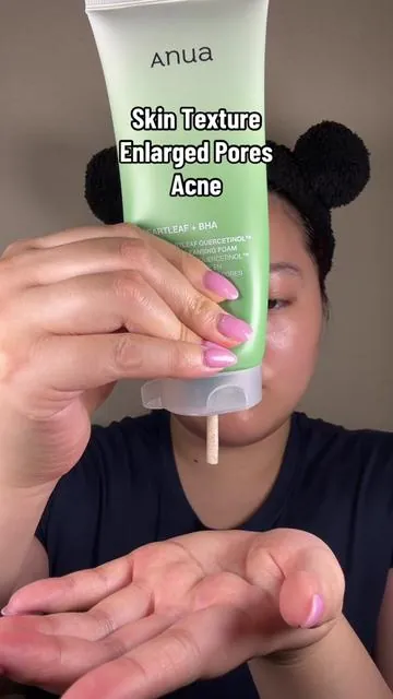 Anua Pore Deep Cleansing Foam💚 @Anua Store US  #anua #anuacleanser #koreancleanser #kbeauty #acne #skintexture #pores #TikTokShopMemorialDay #TikTokShopCreatorPicks #IfYouKnowYouKnow #glassskin #glassskinroutine #koreanskincare #koreanskincareproducts #koreanskincareroutine #sensitiveskin #acneproneskin 