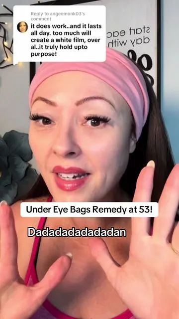 Under Eye Bags Remedy at 53! #drmelaxin #darkcircles #eyebags #menopause #menopauseeducator #antiaging #over40skincare 