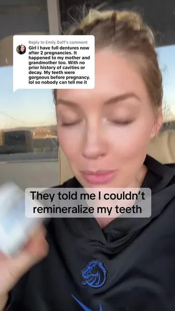 Replying to @Emily Daff  First—if you’re healing your body after pregnancy, follow me. They told me I couldn’t remineralize my teeth. That enamel doesn’t come back. That once it’s gone, it’s gone. But pregnancy wrecked my minerals, and I refused to settle for fake solutions. This tooth powder? It’s the first thing that actually helped. If your teeth are sensitive, weak, or decaying postpartum—don’t wait. #toothpowder #pregnancyteeth #remineralize #enamelrepair #momteeth #tiktokshopfinds #postpartumhealing 