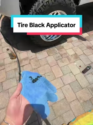 Best tire black applicator I’ve ever bought #carsoftiktok #carhacks #cars #tireblack #tireshine #tiktokshop