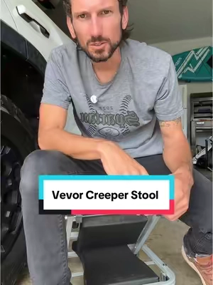 Vevor 2 in 1 Stool #stool #creeper #mechanic #mechanicshop #bluecollar #vevor #vevortools 