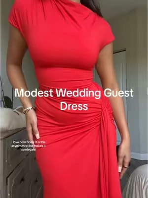 Obsessed #WeddingGuestDress #FormalDressFinds #SnatchedDress #EventReady #EveningGownGoals #ElegantOutfit #TikTokFashionFinds #DressToImpress #modestdress #modestwedding #TikTokMadeMeBuyIt #CurveHuggingDress #SpecialOccasionLook #AffordableGlam 