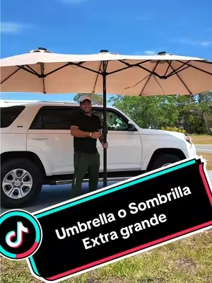 Umbrella o Sombrilla con luces solares incluidas #umbrella #parasol #paraguas #garden #verano #verano2025 #Summer 