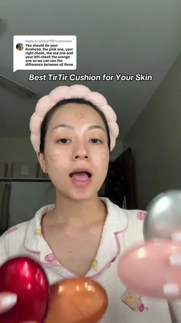 Replying to @nikkiac198 TirTir Cushion Deep Dive 💅🧪 I finally tested ALL the TirTir cushion versions on my face : Pink, Red, Orange, and Silver. Here’s the tea on what each one actually does, what skin type it’s best for, and which one you actually should repurchase 👀✨ @TIRTIR Inc. #TirTirCushion #tirtirmaskfitcushion #tirtirmaskfitaifilter #tirtirpinkcushion #tirtirorangecushion #tirtirredcushion #tirtirsilvercushion #CushionFoundation #SkinTypeTest #KBeautyFavorites  #GlassSkinBase   #FoundationReview #CushionBattle  #MakeupTok #SkincareMakeup #TirTirReview  #CushionTested #TikTokShopCreatorPicks #TikTokShopSummerTurnUp #TTSBeautyBesties 