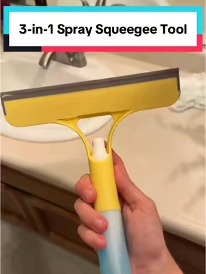 I don’t know where this squeegee was all my life but I’m so glad I have one now! #3in1squeegeebrush #squeegee #windowcleaning #glasscleaning #glasscleaner #cleaningtools #cleaninghacks 