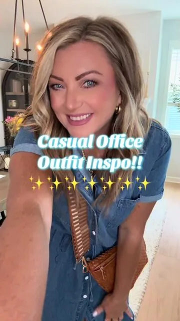 Effortless meets polished in this laid-back office look. A soft, breathable denim dress keeps it cool and professional, while a weave crossbody purse adds a touch of charm. Slip into comfortable sandals to stay grounded and relaxed from desk to after-hours. It’s giving “work hard, unwind harder.” 💼🧖‍♀️ #workoutfit #officeoutfit #outfit #outfitinspo #outfitideas #passyourwavytalk 