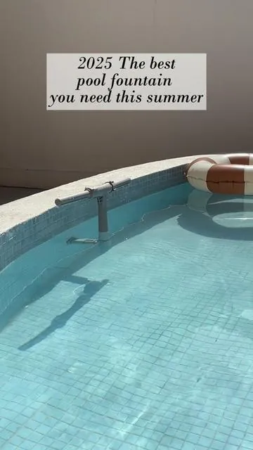 If you already bought this Poolhacker fountain, you pool will be like this！ Fits both above-ground & in-ground pools .The best pool addition I've ever had!! Not just cool your pool but also keep water flowing evenly!  #poolhacker #pooltok #abovegroundpool #pooldays #poolopening #openpool #poolbar #poolsidebar #poolstuff #backyardprojects #poolaccessories #poolside #thebest #summerisback #summer #summeriscoming #poolfountain #poolhackerpoolfountain #swimmingpool #pool