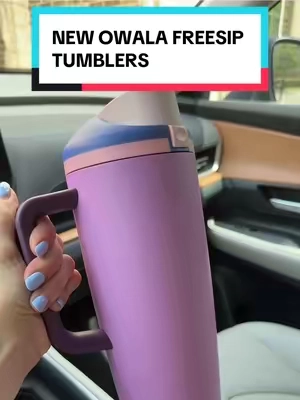 These are my favorite tumblers BY FAR! And because they are on the TikTok shop, you can use coupons to get them for even cheaper ‼️🤯 #tiktokshopsummersale #owala #owalawaterbottle #owalafreesip #tumbler @Owala 