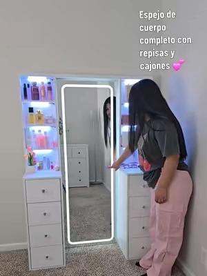 #espejo #vanity #vanitymirror #vanitymirrorwithlights #espejodecuerpocompleto #fulllengthmirror #mirrors #tocador #ideasderegalos #giftideas #giftideasforher  #TiktokShopCreatorBashLeaderboard  #TiktokShopSummerTurUp  #Dealsforyoudays  #TiktokShopCreatorPicks #tiktokshopfinds #tiktokmademebuyit #fusou 