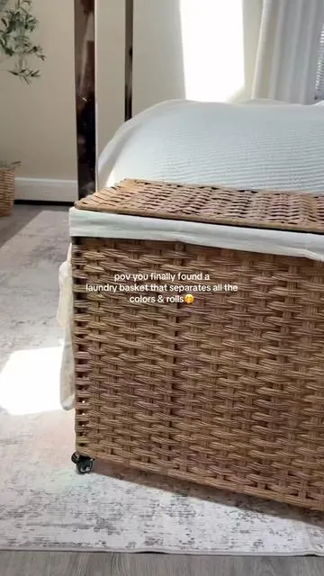 wait doing laundry is kinda fun now #TikTokShop #tiktokshopfinds #laundry #laundrybasket #fyp