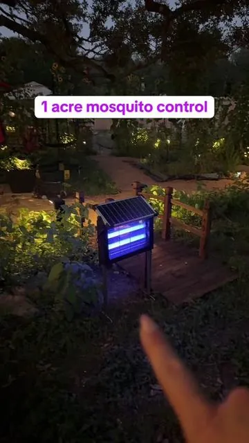 Solar Bug Zapper for outdoor mosquito control! Covers 1 acre of land! #bugzapper #mosquitos #solarbugzapper #electricbugzapper #mosquitocontrol #mosquitobites #pestcontrol  #dealsforyoudays #tiktokshopsummerturnup #tiktokshopjumpstart #tiktokshopcreatorpicks 