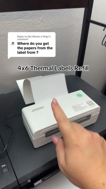 Replying to @Ojo Weave n Wigs 4x6 thermal label printer refill #thermalprinter #labelprinter #TikTokShopSummerTurnUp 