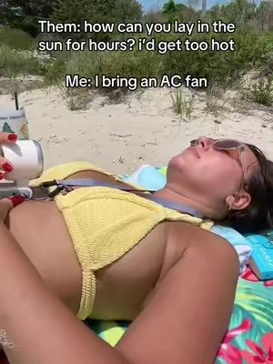 Such a gamechanger for the heat! #coldair #fan #portablefan #ac #hotsun #summerheat #tiktokshop #fyp 