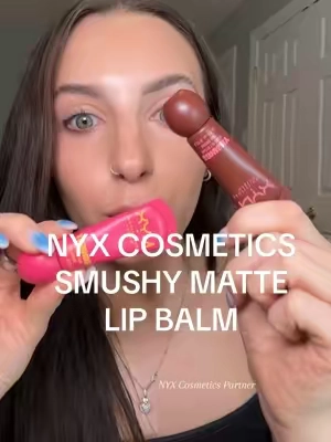 blurred lip look= tap it out with your finger! I personally think tapping these out gives the most flawless finish 😊 I hope this hack helps!! @NYX Professional Makeup  #nyxcosmeticspartner DESSERT #nyxcosmetics #smushy1?1 #smushylipbalm #nyxsmushy #mattelip #mattelipbalm #tintedlipbalm #flavoredlipbalm #affordablemakeup #beautydeals #tiktokshopnewarrivals #ttsbeautybesties #tiktokshopcreatorpicks #tiktokshoprestock 