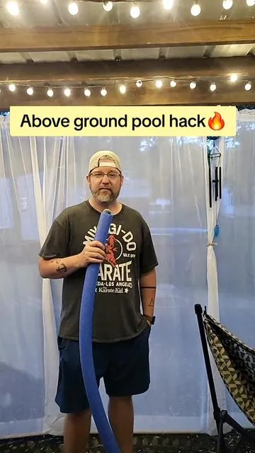 Vacuum your above ground pool to waste, it isn't what you think! #abovegroundpool #poolhack 