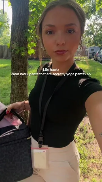 Shhhh😉 #lifehack #workpants #yogapants #comfortfirst #workoutfitideas #tiktokshopsummersale #fypagetiktok 