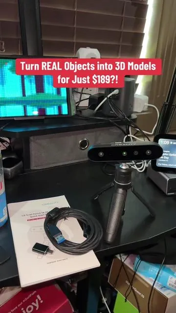 This beginner-friendly 3D scanner captures every detail with 0.1mm accuracy—no experience needed! Perfect for cosplay, DIY projects & more. #3DScanner #DIYProjects #3DPrinting #BeginnerFriendly #CosplayTech #MakersGonnaMake #BudgetTech #3DModeling #creality #creality3d #tiktokshopcreatorpicks #TikTokShopSummerTurnUp #ttslevelup 