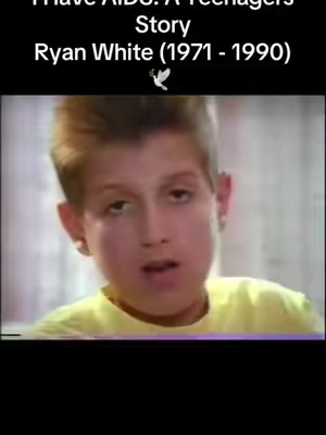 *sixteen years old #Ryanwhite #AIDS #HIV #Haemophilia #Factor8 #Indiana #ronaldreaganwasthedevil #children #awareness #historytok #Historytok 