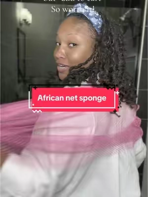 How crazy is it that my YT friend actually told me about #blackgirlshowertoks 😂 #africannetsponge #africannetexfoliation 