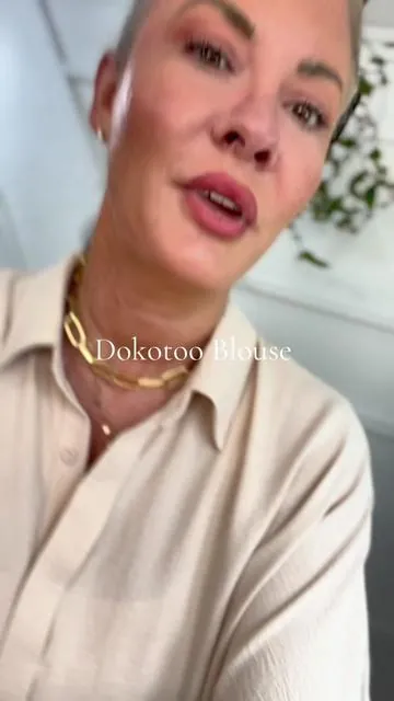 Love this blouse by Dokotoo! #fashionfinds #blouse #summershirts #summeroutfitinspo #dokotoo #comfyclothes #womensfashion #fashionover40 
