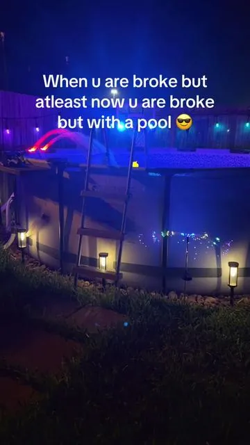 An above ground pool it is 🥹Now go get yours too! Perfect swimming pool for the summer ☀️ #swimmingpools #poolsoftiktok #pool #abovegroundpoolsetup #tiktokshop #tiktokshopcreatorpicks #summer #summervibes #summernights #pooltok #abovegroundpool 