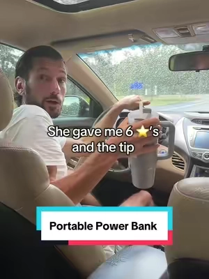 The best driver ever! #powerbank #portablepowerbank #magneticpowerbank #portablecharger #wirelesscharger #fastcharger #techtok #tiktokshopcreatorpicks 