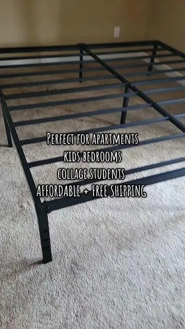This is a sturdy and affordable metal bed frame. #bedframes #kingsizedbedframe #kingbedframe #sturdybeds #metalframes #metalbed #liftedbedframes #metalplateformbed #Edenza1 @edenza1 