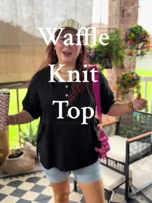 Replying to @Karlee 🌟I love a good relaxed fitting top! #waffleknittop #womenstees #midsizefashion #midsizeootd #tshirts #womenstshirts #shirtstyle #plaintshirts #wardrobeessentials #outfitideas #basicfashion #fashiontrends #momootd #summerootd #SummerFashion  #everydaystyle #casualchic #qualitytees #TikTokFashion #momfashion #tiktokshopcreatorpicks  #realisticoutfits