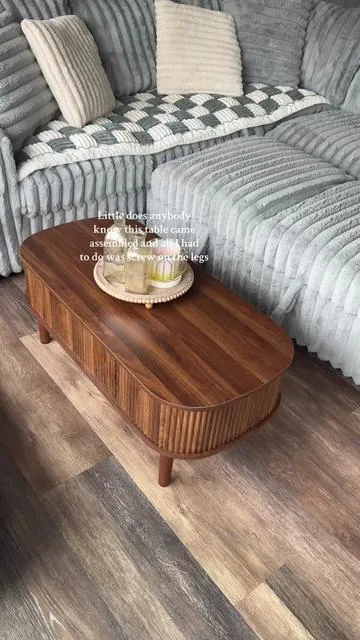 I HATE building furniture so this coming fully assembled was a very pleasant surprise  #homedecor #furniture #coffeetable #livingroom #homefinds 