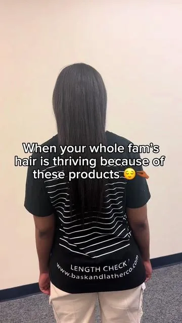 These products are perfect for everyone 6 months or older 💛🙌🏾 #fyp #tiktokshopfinds #hairgrowth #baskandlatherco #hairgrowthshampoo #lengthretention 