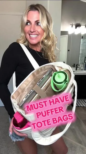 Lovevook does it every single time 🤩 love this puffer tote bag (this is the 15inch) #totebag #totebagstyle #totebags #totebaghaul #totebagaesthetic #tiktokshopcreatorpicks #tiktokshopsummerturnup 