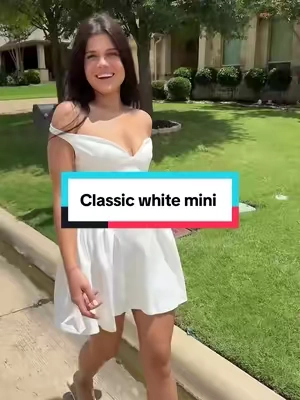 Everyone needs a gorgeous white mini, and this one is so affordable! #dresses #datenightoutfit #tiktokshopfinds #affordablefashion #OOTD #minidress @VIBECORE Women Apparel prices may vary 