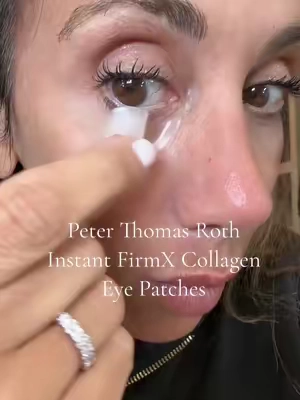 @Peter Thomas Roth Labs Instant Firmx Collagen Eye Masks have entered the chat!!!  Clinically proven to improve the look of fine lines and wrinkles after just one use, these patches are powered by a potent blend of Collagen, Collagen Amino Acids, Peptides, and Seaweed Extract to visibly firm, lift, and smooth. Boosted with Niacinamide, Hyaluronic Acid, and Caffeine, they leave your under-eyes refreshed, depuffed, and red carpet ready. These will BLOW any other eye patch OUT OF THE WATER!  #PeterThomasRoth #peterthomasroth #over40skincare #skincareroutine #luxuryskincare #tiktokmademebuyit #collagenskincare #hyaluronicacid #tiktokshopnewarrivals #niacinamide #finelines #undereyebags   