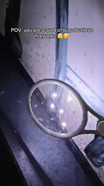 Perfect for indoor and outdoor use! Zaps flies, mosquitos, fruit flies, gnats, moths, and more! This is a 2-in-1 bug zapper! Can be used as a zapper lamp or zapper swatter! #flyswatter #electriczapper #electricflyzapper #mosquitozapperlamp #Outdoors #indoors #flies #mosquito #bugs #creatoricons#tiktokshopmemorialday #summertime #viralvideo 