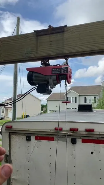 New hoist from @Vevor_US #gantrycrane #crane #hoist #winch #mechanic #vevor #fyp 