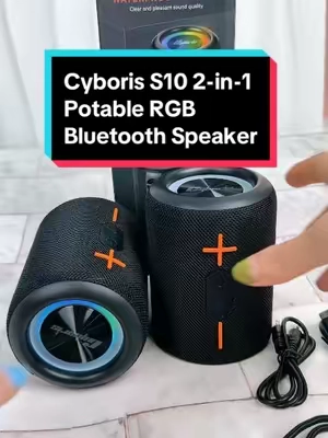 #speakers #cyboris #wireless #bluetooth #waterproof #loud #music #bass #fyp #AD #foru #ttshop #tiktikshop #bluetoothspeaker #surroundsound #portablespeaker #wirelessspeaker