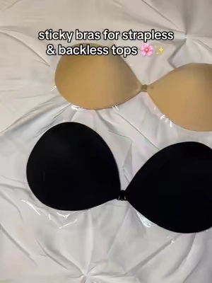The perfect sticky bras  for strapless and backless tops! 🌻✨  #fashionhacks #bras #stickybra #straplessbra #seamlessbra #bras #backlessbra #fashiontips 