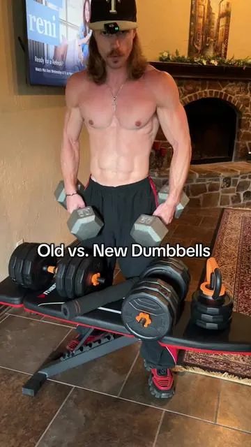 Workout any muscle at home with these new 3-in-1 Dumbbells🏋️‍♂️ #dumbbells #workout #athomeworkout #weightlifting 
