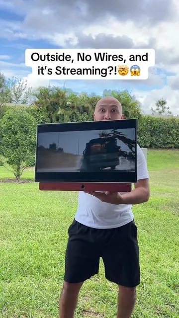 This Wireless Smart TV can play up to 3 hours in a single charge by @Skyworth.US #skyworth #smarttv #wirelesstv #portabletv #outdoortv #tv #cordlesstv #coolgadgets #TikTokShopCreatorPicks #fyp #TikTokShop 