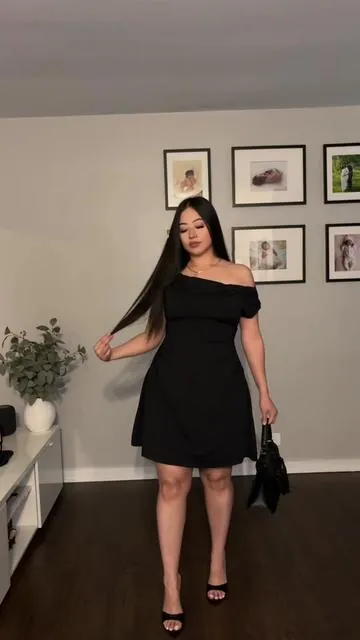 AMOOOO🖤  #tiktokshop #blackdress #Tatcha #fypage 