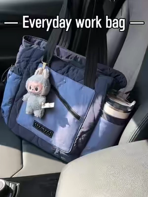 Tote bag that aren’t everywhere 🤍💙Love my BAGSMART #bagsmarttravel #bagsmart #newbag #totebag #workbag #work #backtoschool 