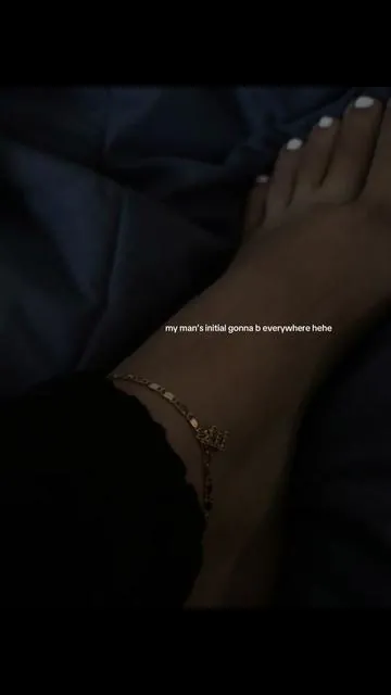 I loveee 🥹 #initial #anklet #fyp #love 
