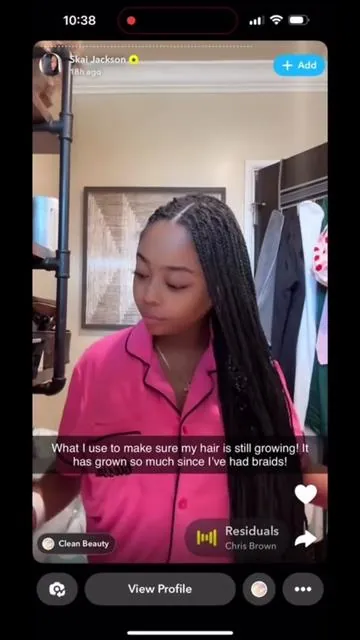 #stitch with @The Mane Attraction Skai Jackson put me on. Literally the best growth oil on the market. 