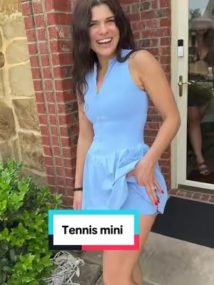 Loving that tennis dresses have taken over this summer! Such a cute casual look that can be affordable but elegant! #tennisdress #minidress #minidresses #summerdress #SummerFashion #dresses @TimeOFF Sports 